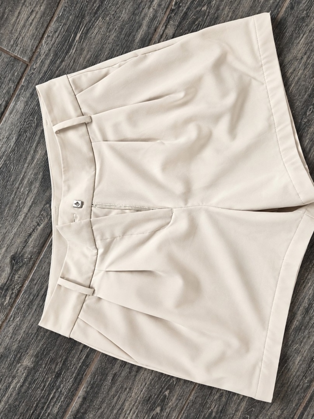 CALIA Women’s Size 4 Cream Tailored Golf Shorts Pleated High Rise Stretch